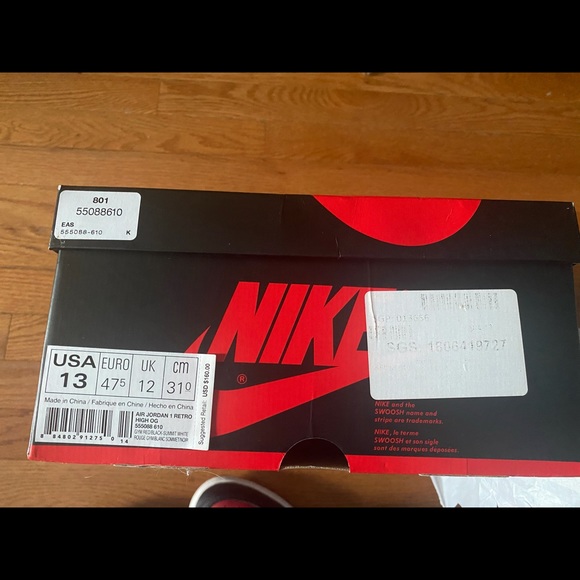 Jordan Bred Toe 1 - Picture 8 of 10